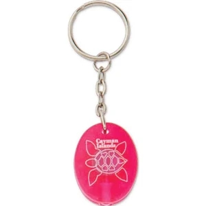 Squeeze Light Key Chain With Split Ring Attachment, Plastic, 1 1/4" X 15/16" X 3/8"