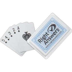 Complete Deck Of Cards (not Standard Size) Including Jokers In Hard Plastic Case