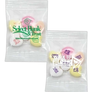 Promo Snax (r) - Conversation Hearts With 3 Custom Messages And 3 Random Preprinted Messages