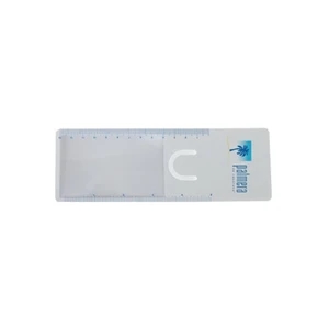 Targetline - Bookmarker Magnifier With Clip And Ruler And A Colored Border
