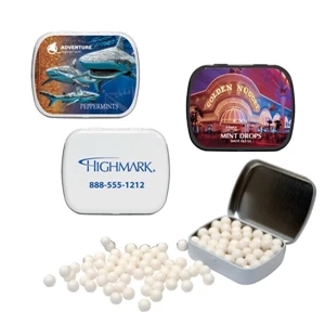 Mint Tin Maniacs - Candy Tin Filled With Sugar Free Peppermint. Sugar Free Breath Mints In Candy Tin