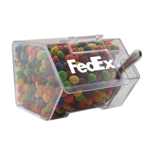 Food Gifts Superstore - Large Candy Bin With Chocolate Littles. Chocolate Littles In House Shaped Dispenser