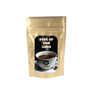 Food Gifts Superstore - Gold - Coffee Bag - .75 Oz. Fresh Ground Coffee In A Gift Bag
