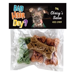 Dog Bone Bandits - Doggie Bag. Dog Bone/treats/snacks In Clear Header Bag
