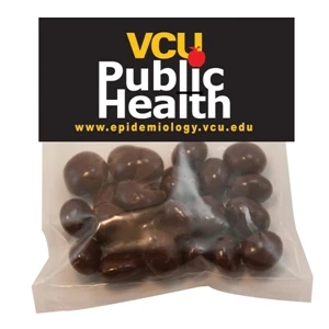 Candy King - Large Candy Bag (with Header Card) With Chocolate Covered Raisins. Raisins In Bag