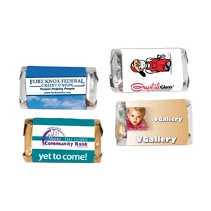 Chocolate Dude - Miniature Chocolate Hershey Singles. Hershey Chocolate With Four Color Wrapper