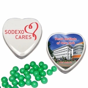 Mint Tin Maniacs - High Quality Heart Shaped Tin With Spearmints. A Spearmint Heart Mint Tin Special