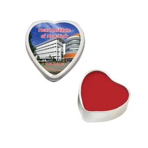 Lip Balm Flavor Mania - Lip Balm Heart Tin. Heart Shaped Tin With Lip Balm, Chapstick, Or Lip Gloss