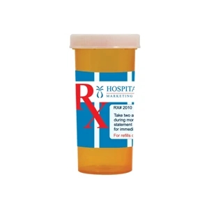 Candy King - Large Empty Pill Bottle. Large Pill Bottle Can Be Filled With Mints, Candy, And Gum