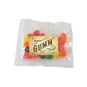 Candy King - Large Promo Candy Pack With Corporate Color Jelly Bean. Jelly Bean Candy In Pack