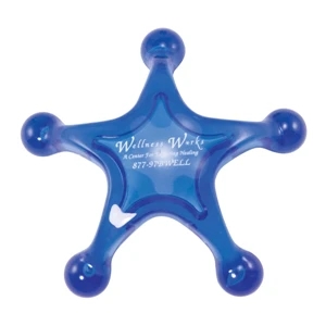 Blue - Star Massager. Star Shaped Massager For Relaxation And Stress Relief