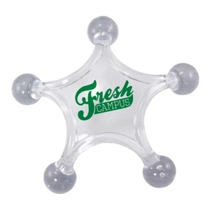Clear - Star Massager. Star Shaped Massager For Relaxation And Stress Relief