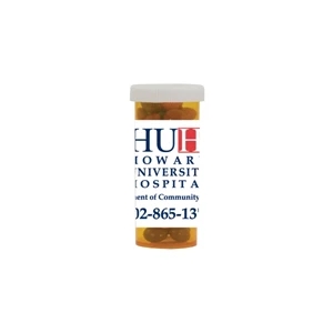 Candy King - Mini Pill Bottle With Chocolate Littles. Chocolate Candy (m&m Type) In Pill Bottle