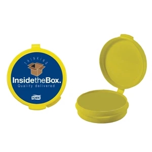 Pill Popper - Yellow Empty Plastic Pill Case. Plastic Pill Box/ Pill Case For Your Medications