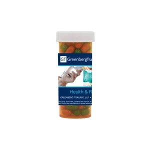 Candy King - Pill Bottle With Colored Bullet Candy. Colored Bullet Candy In Pill Bottle
