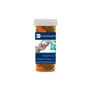Candy King - Pill Bottle With Chocolate Littles. Chocolate Candy (m&m Type) In Pill Bottle