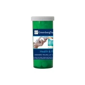 Candy King - Pill Bottle With Sugar-free Mints. Sugar Free Chewing Gum In Pill Bottle