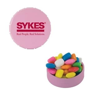 Mint Tin Maniacs - Small Pink Snap-top Mint Tin With Gum. Chewing Gum In Candy Mint Tin