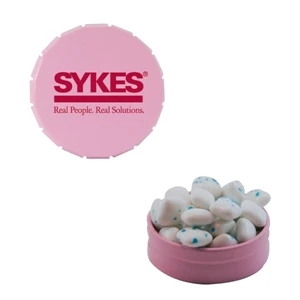 Mint Tin Maniacs - Pink Snap Top Tin Filled With Sugar Free Gum. A Sugar Free Gum Special