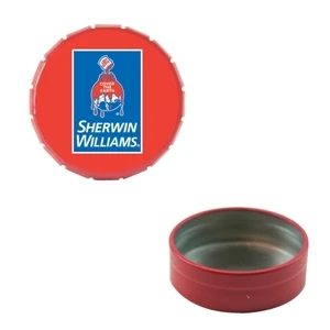 Mint Tin Maniacs - Small Empty Red Snap-top Mint Tin. Can Be Filled With Mints, Candy, Or Gum
