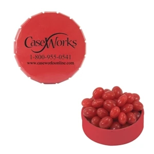 Mint Tin Maniacs - Small Red Snap-top Mint Tin With Cinnamon Red Hots. Cinnamon Candy In Mint Tin
