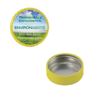 Mint Tin Maniacs - Small Empty Yellow Snap-top Mint Tin. Can Be Filled With Mints, Candy, And Gum