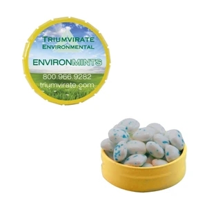 Mint Tin Maniacs - Yellow Snap Top Tin Filled With Sugar Free Gum. A Sugar Free Gum Exclusive