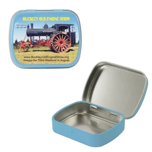 Mint Tin Maniacs - Empty Light Blue Small Mint Tins. Can Be Filled With Mints, Candy, Or Gum