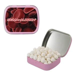 Mint Tin Maniacs - Pink Small Mint Tin Filled With Signature Peppermints. A Breath Mints Exclusive