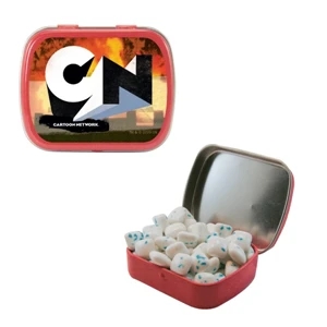 Mint Tin Maniacs - Small Red Mint Tin With Sugar-free Gum. Sugar Free Chewing Gum In Mint Tin