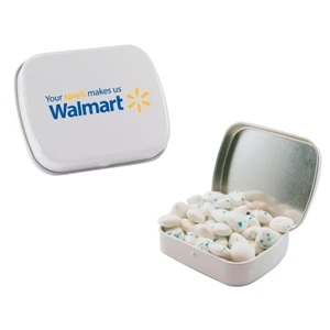 Mint Tin Maniacs - Sugar-free Gum In White Mint Tin . Mint Tin With Sugar Free Chewing Gum