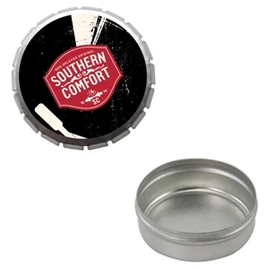 Mint Tin Maniacs - Silver Empty Snap-top Mint Tin. Mint Tin Can Be Filled With Mints, Candy, Gum