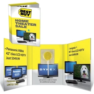 Zagabook (tm) Book Cards - Double Fold Zagabook With Lollipop. Lollipop In Advertising Book