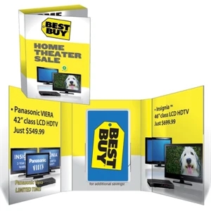 Zagabook (tm) Book Cards - Double Fold Zagabook With Mint Card. Advertising Book With Breath Mint Card