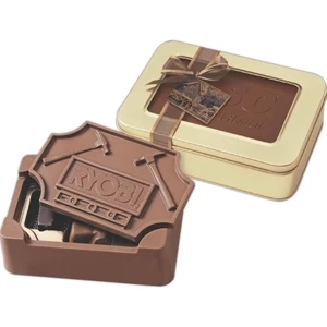 Small 10 Oz. Chocolate Tool Box Filled With Chocolate Hammers And Saws