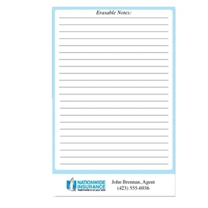 11" X 17" - Erasable Memo Board With Write On/wipe Off Surface, Wet Erase