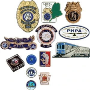 Die Struck Cloisonne Lapel Pin Includes A Spur Nail And A Military Clutch Back