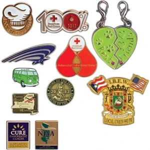 Die Struck Soft Enamel Lapel Pin With Spur Nail And A Military Clutch Back