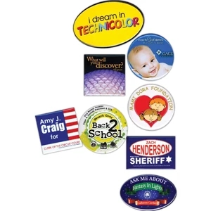 1 1/4" Round - Celluloid Buttons, Economically Priced, Available In Different Shapes And Sizes