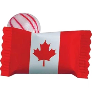 Individual Canadian Peppermint Stock Wrapped Candy