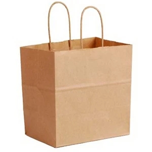 Natural Kraft Shopping Bag (8" x 4" x 8")