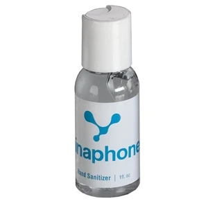 Z Collection (r) - Direct Imprint - 1 Oz Clear Sanitizer In Round Bottle