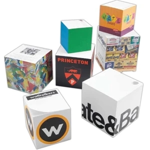 Note Cube (r) - 1 Color Side - Full Size Non Adhesive Note Cube. 2 1/2" X 2 1/2" X 2 1/2"