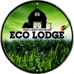 Custom Embossed Aluminum 12" Circular Sign With 4 Color Process Imprint
