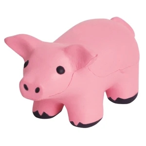 Squeezies (r) - Dancing Pig Shape Stress Reliever. Has An Added Pull Cord