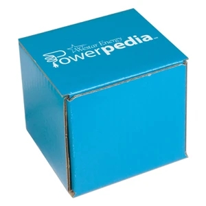 1 Color Copy On Lid Only - B-flute Corrugated Tuck Box With White Outside And Brown Kraft Inside
