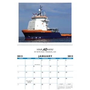 Custom 11" X 17" Calendar With 13 Full Color Photos. Heavy 80# Gloss Cover With Uv
