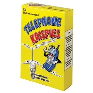 1 Color Full Coverage - Chipboard Large Cereal Box, 10 3/4" X 7 1/2" X 2 1/2"