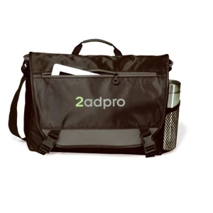 Intensity - Black - Computer Messenger Bag With Pocket Sized To Fit A Tablet