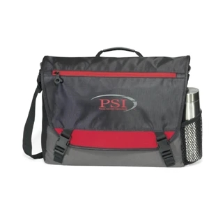 Intensity - Red - Computer Messenger Bag With Pocket Sized To Fit A Tablet